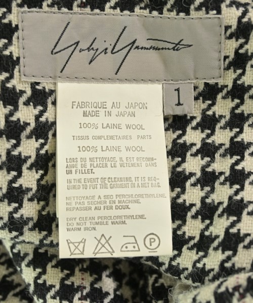YOHJI YAMAMOTO Dresses BlackxWhite(Plover Plaid) 1(Approx. XS) 2200691639017