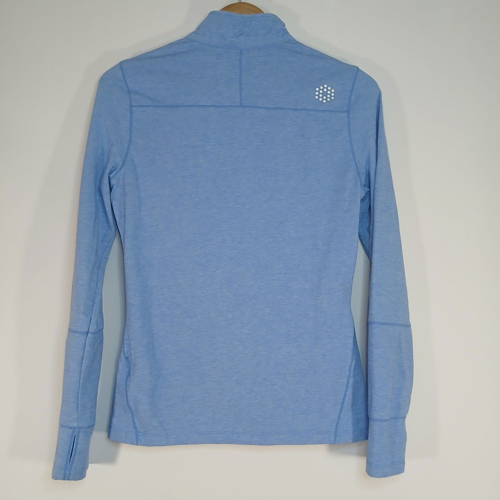Puma Golf Cobra Blue Long Sleeve Top Small Sporty Style Thumbholes Athleisure