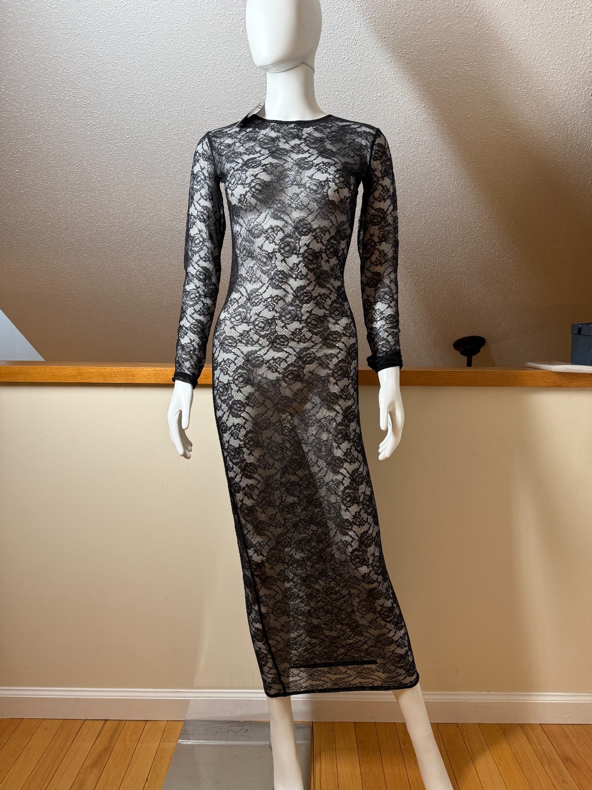 MAISON CLOSE “Flashback” long sleeve Midi DRESS REF – 562554 Brand new w/ tags