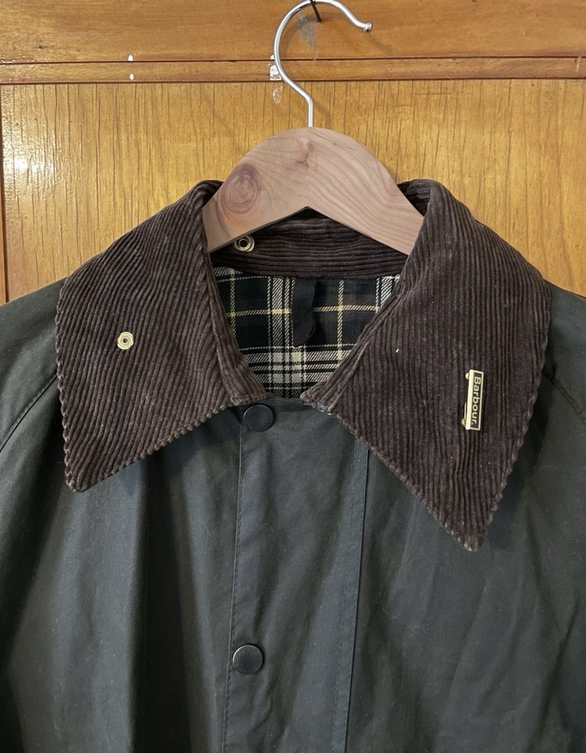 Vintage Barbour A160 Burghley Waxed Coat Made in England