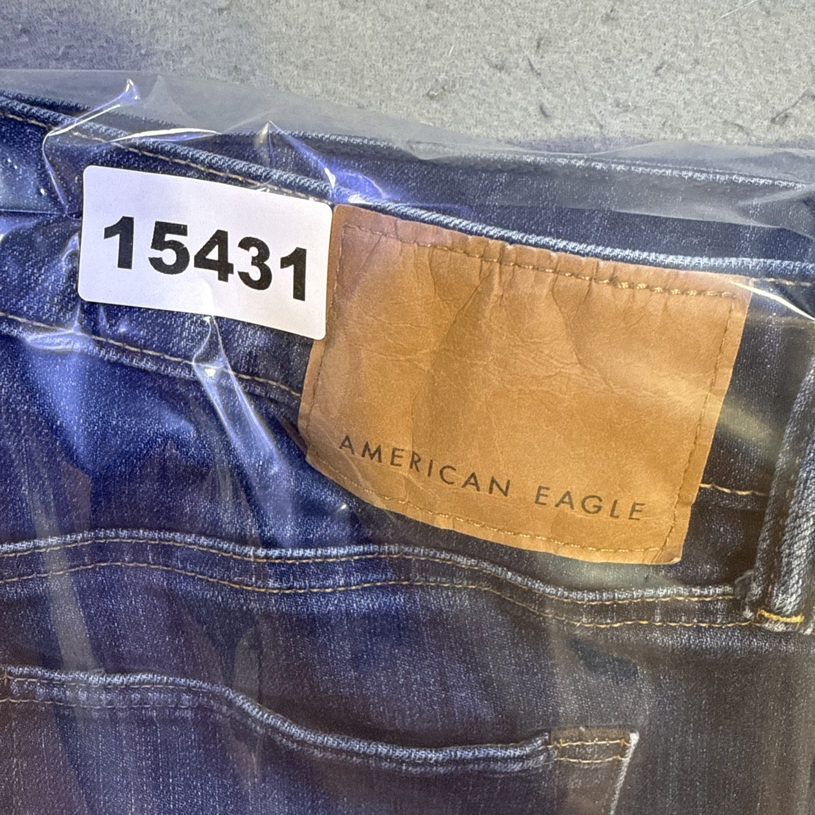 American Eagle Air Flex Plus Dark Wash Men Slim Straight Jeans 33×30 Stretch