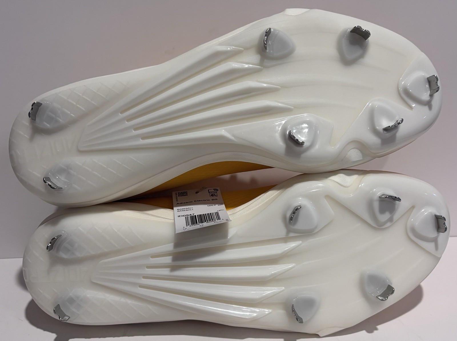 adidas Electric BS Metal Baseball Cleats Yellow ID0947 Men’s 12.5