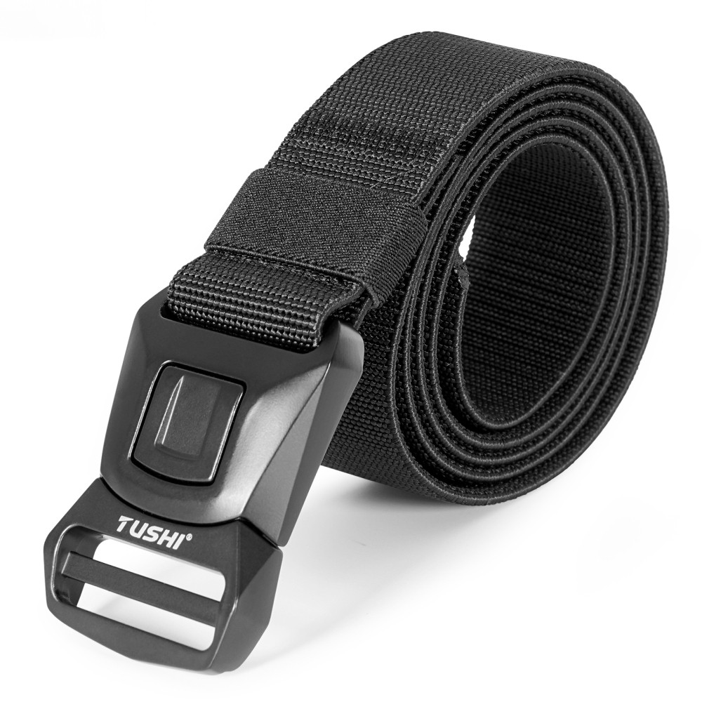 Lightweight Rigid Nylon Belt: Instant-Release Alloy Buckle, Breathable Comfort