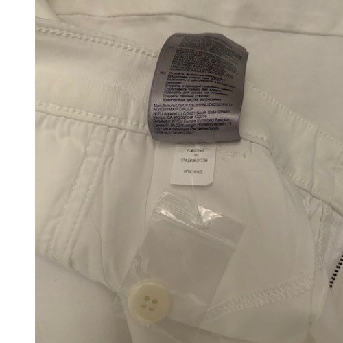 NYDJ Optic White Briella Chino Shorts Plus Size 20W Lift Tuck Stretch Twill