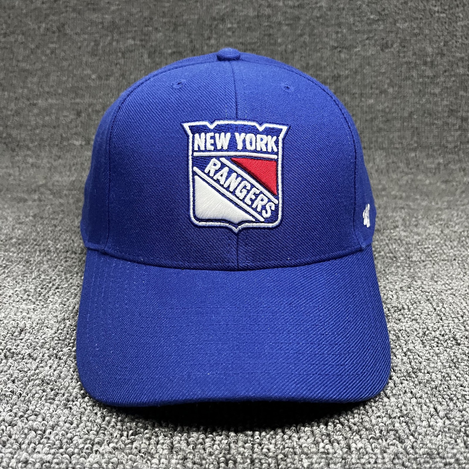 ’47 Brand New York Rangers MVP Strapback Blue Baseball Cap