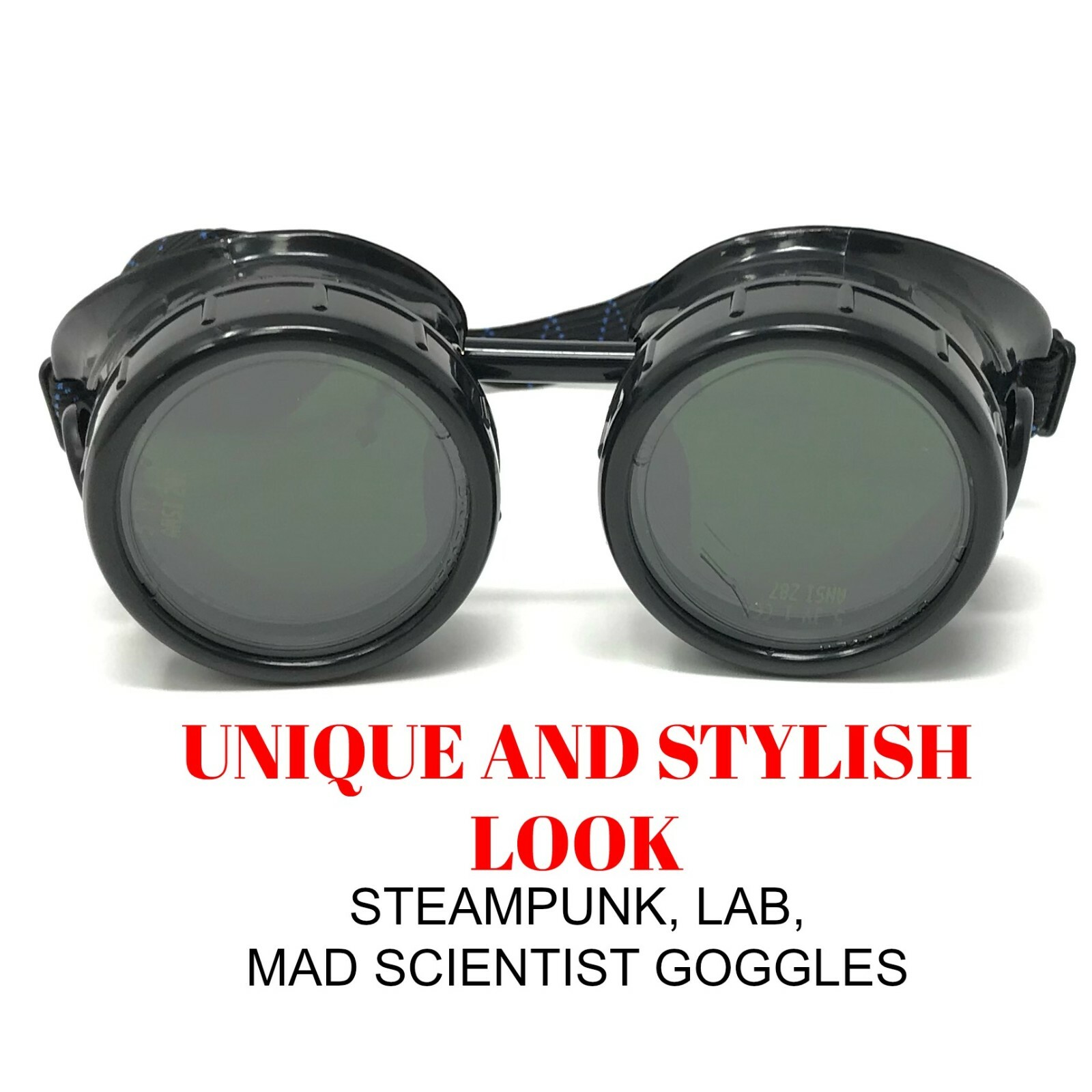 Steampunk Welding Goggles glasses biker motorcycle cyber gothic punk costume