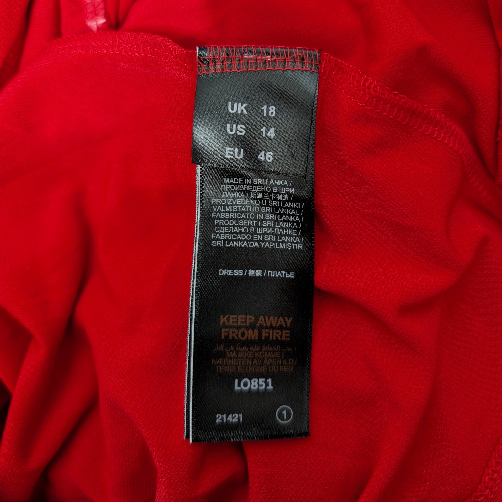 Joanna Hope Red Jersey Faux Wrap Tiered Midaxi Dress Tie Belt Stretchy 18 New