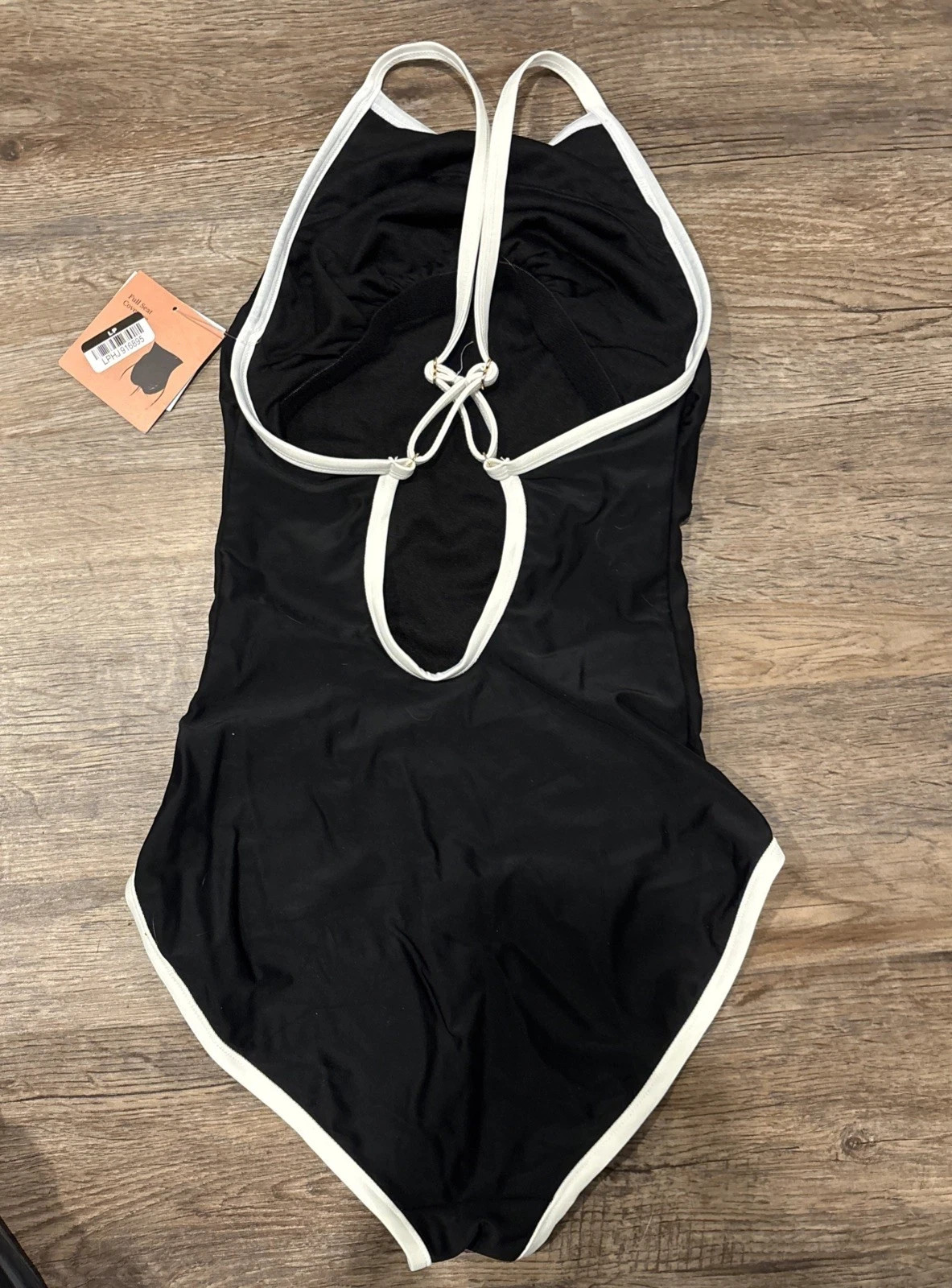 Women’s Contrast Binding High Neck Full Coverage Tummy Control Swimsuit S 4-6