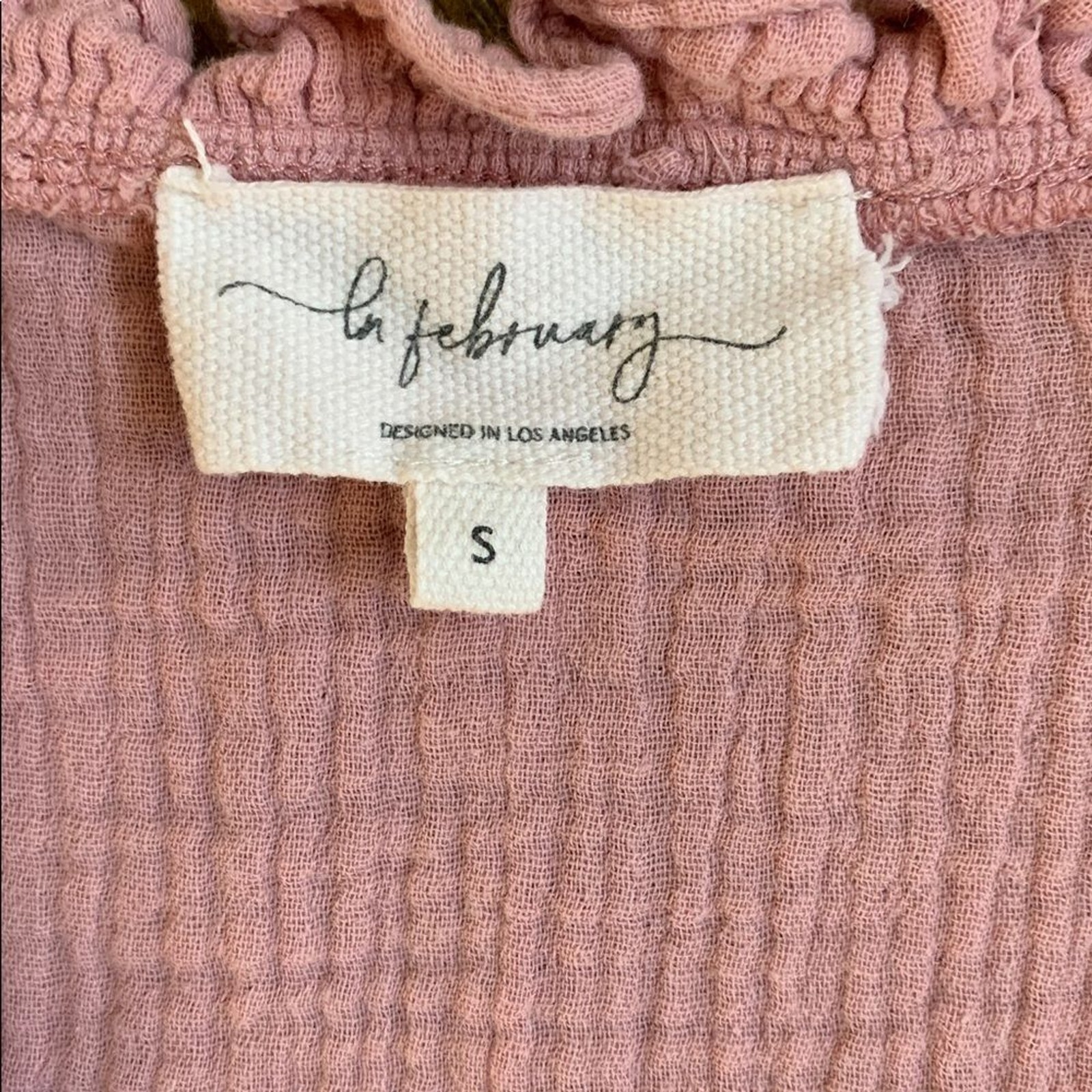 In February Pink Button-Front Gauze Tunic Dress