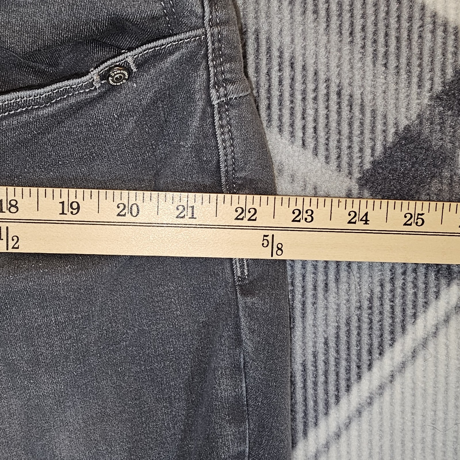 Democracy “Ab” Solution Grey Womens Straight Jeggings Jeans 22W