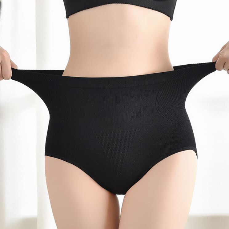 5 Pack Lot Womens High Waist Panties Underwear Full Coverage Tummy Control Brief