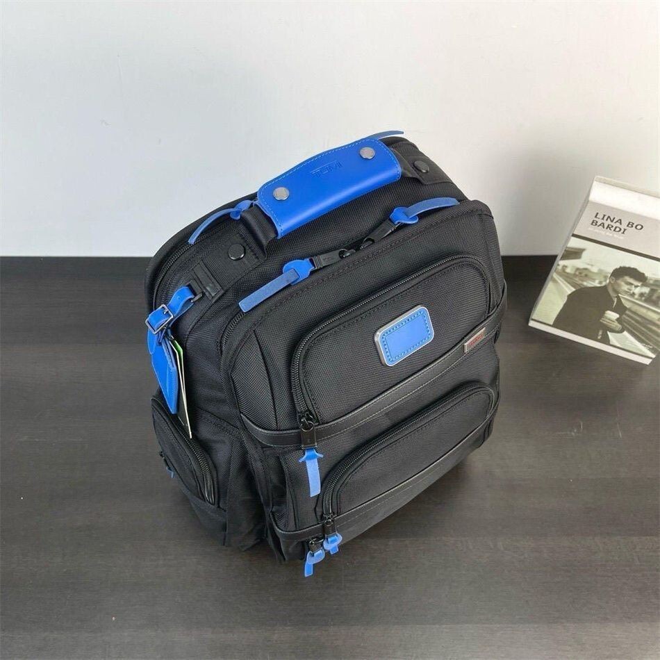 TUMI ALPHA3 Brief Pack 2603578 Blue Black Men’s Backpack Nylon Leather outlet