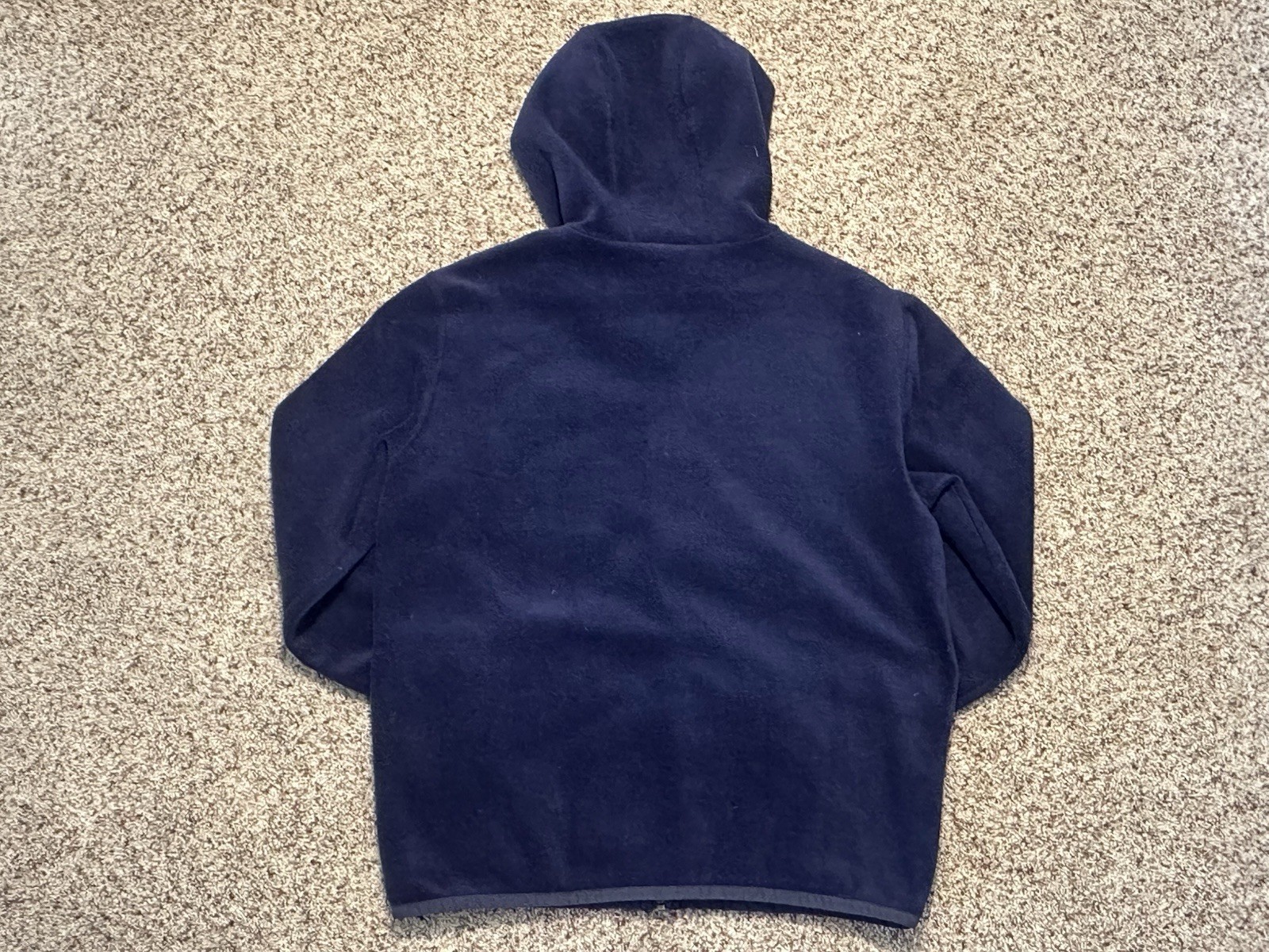 Cotopaxi Teca Striped Hooded Full Zip Fleece Jacket Blue Medium