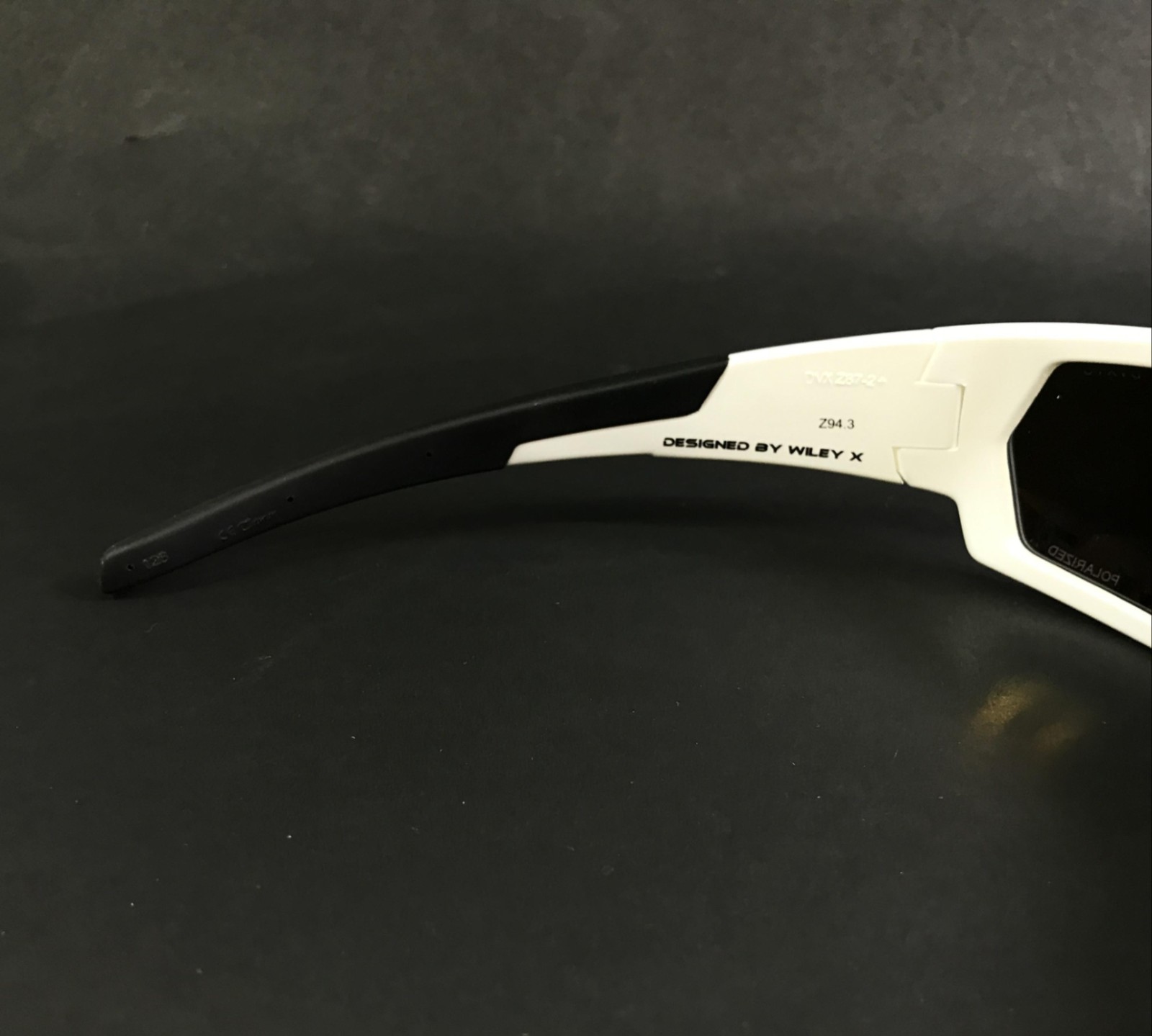 DVX by Wiley X Sunglasses NEXT ZW89582 White Z87 Frames w Black Polarized Lenses