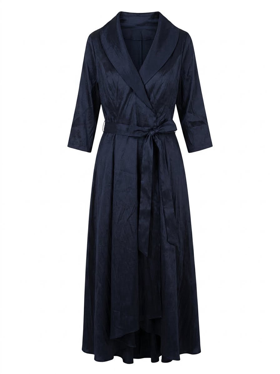 Alex Evenings Womens Portrait-Collar Faux Wrap Taffeta Gown Size 10 NWT 8166633