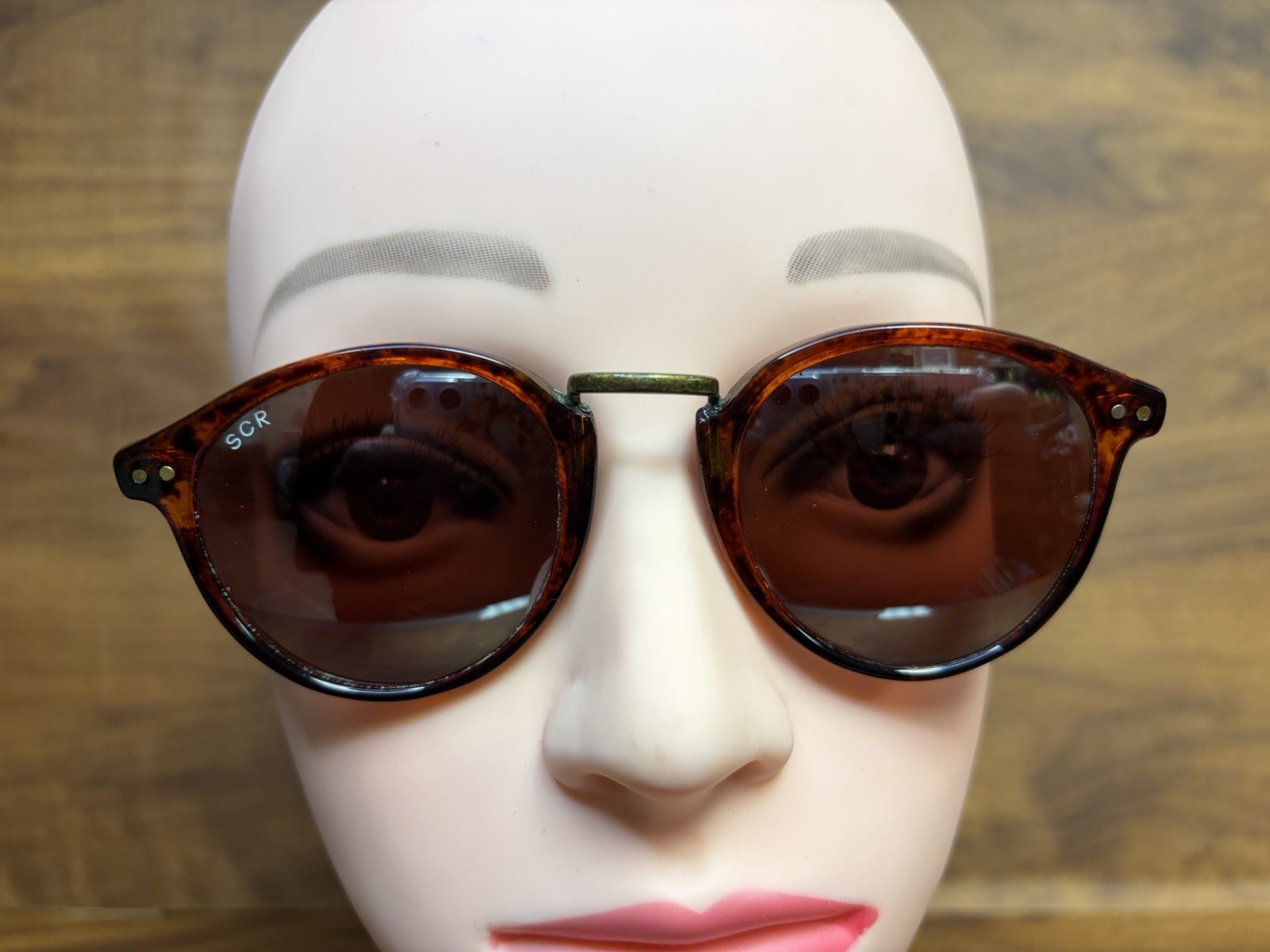 Vintage Suncloud St. Mortiz Tortoise Shell Amber Lenses Sunglasses