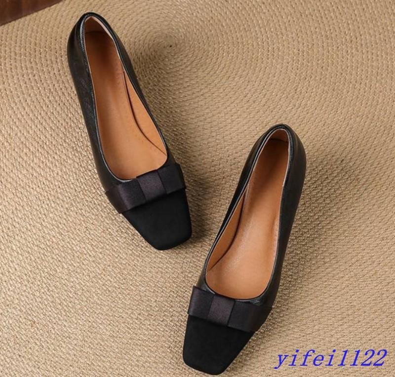 Womens Bowtie Square Toe Pumps Dress Casual Office Ladies Club Formal Work Shoes
