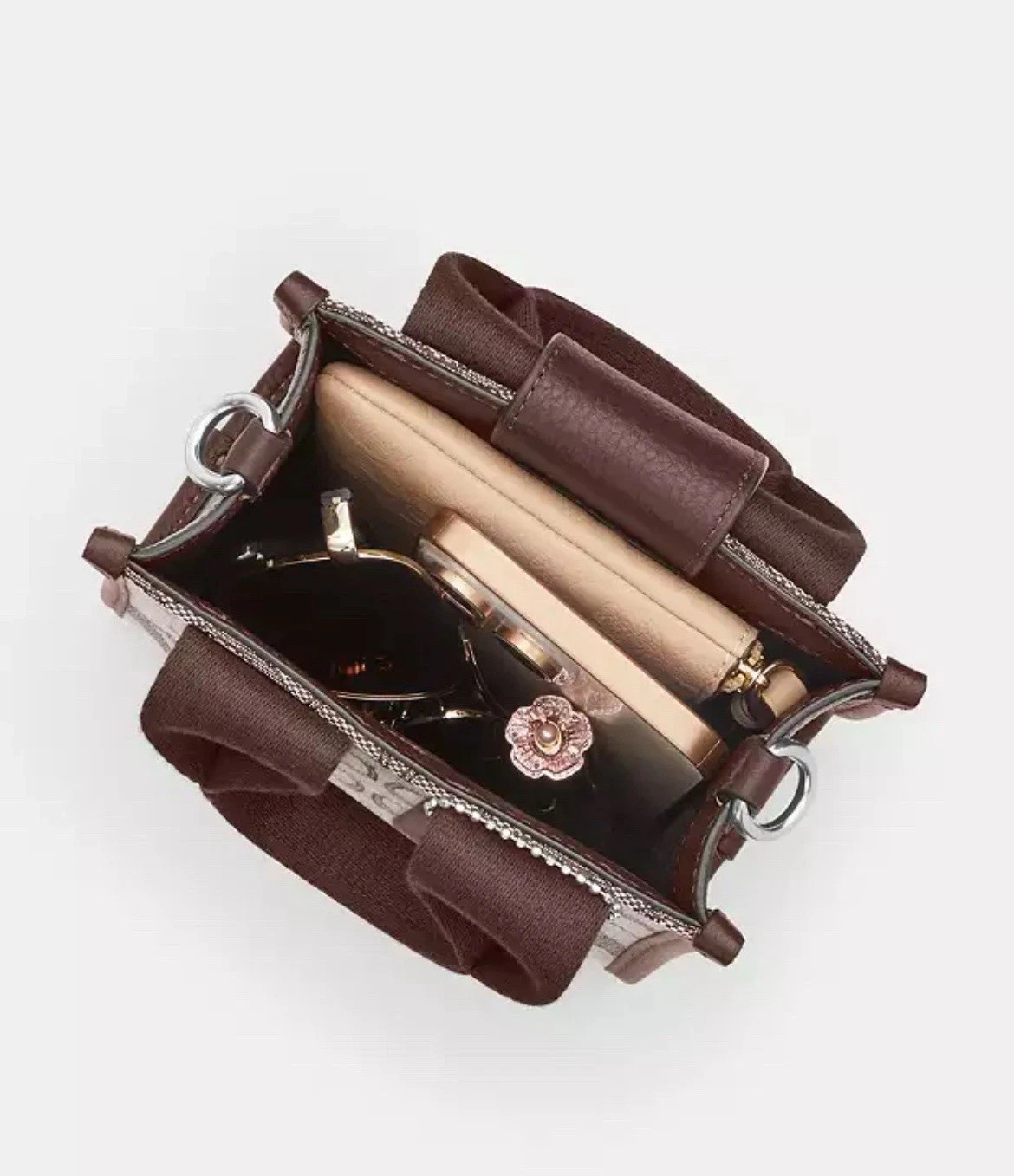 COACH Smith Mini Tote Bag In Signature Jacquard Oak Maple CCL75 BRAND NEW🎀NWT