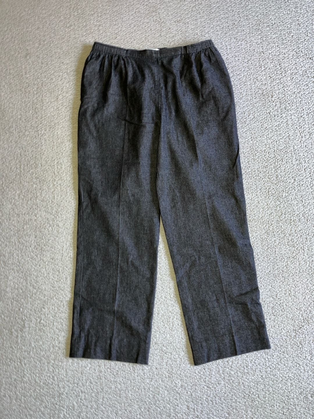 Draper’s & Damon’s Lightweight Black 100% Cotton Denim Pull-On Pants, Size M