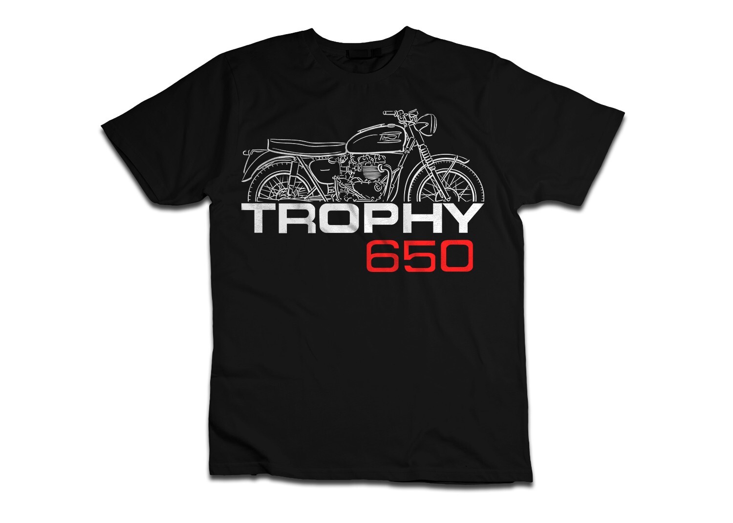 Illustration for a Triumph TR6 Trophy 650 1956-1973 fans – Motorcycle T-Shirt