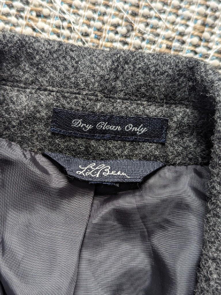LL BEAN signature TWEED blazer 38R jacket gray DONEGAL WOOL sportscoat jacket