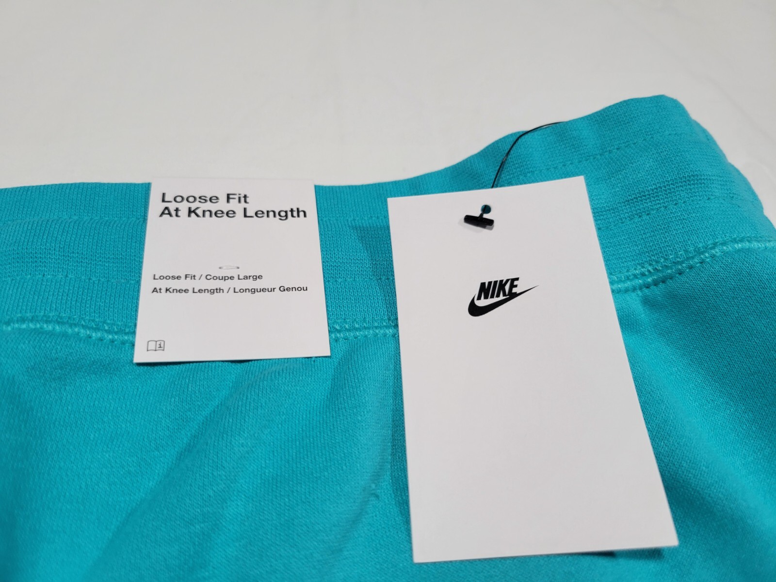 Nike Mens Sportswear Alumini Shorts Soft French Terry DX0502-345 Teal Blue
