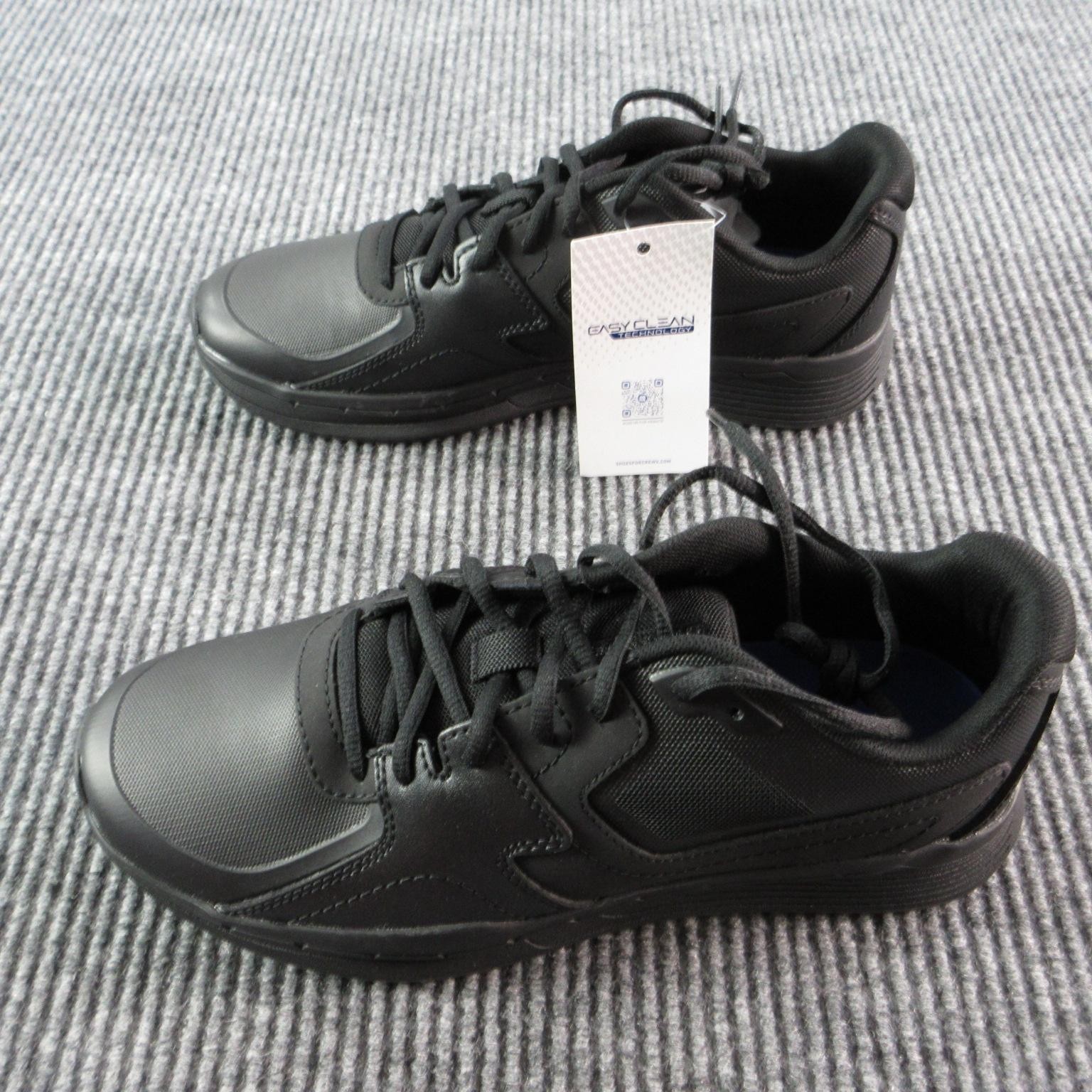 Shoes For Crews Shoes Mens Size 9 Black Slip Resistant Easy Clean 22106 NWOB