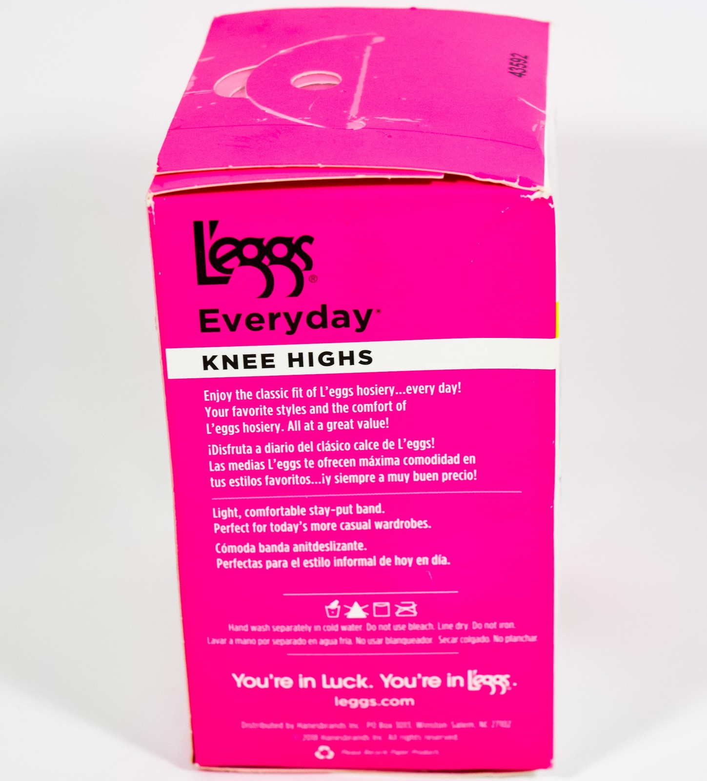 L’eggs Everyday Knee Highs One Size NUDE Reinforced Toe 10 pairs
