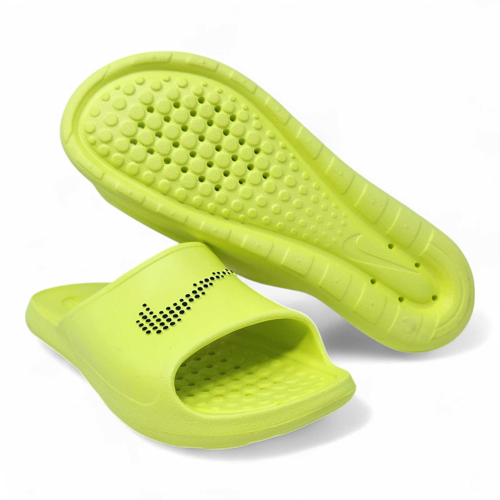 Nike Victori One Shower Pool Slides Men’s Sizes Volt Black CZ5478-700 NWOB
