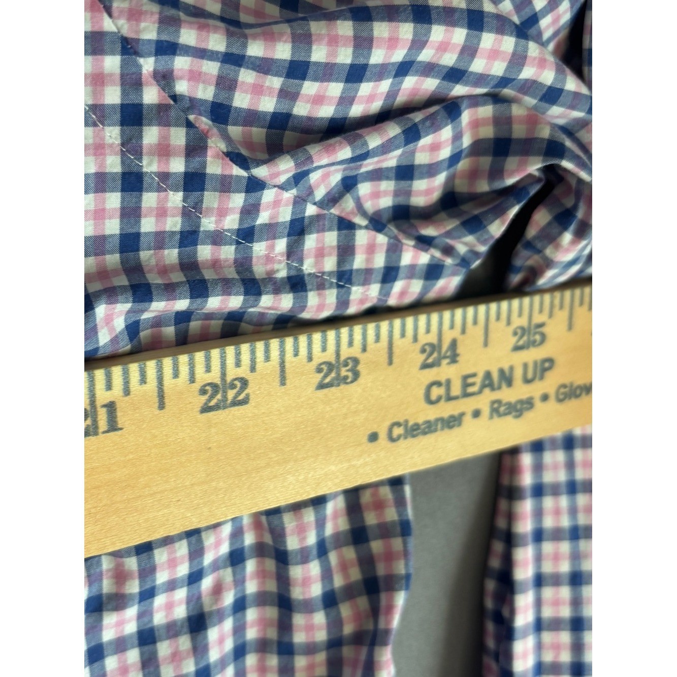 Ralph Lauren LG Blue Pink Plaid Button Down Shirt Cotton Classic Fit Men