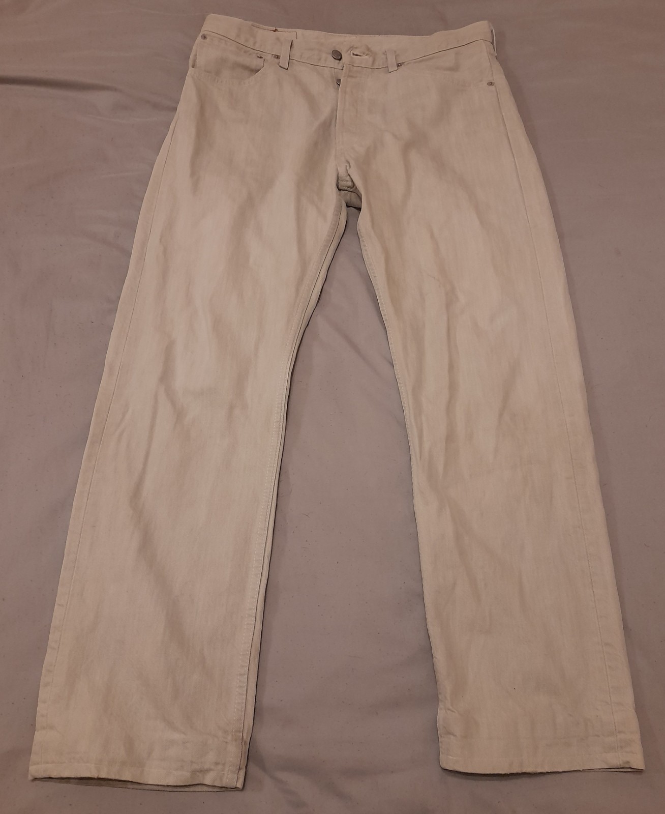 Levi’s 590 Men’s White Denim Jeans – 34″/30″