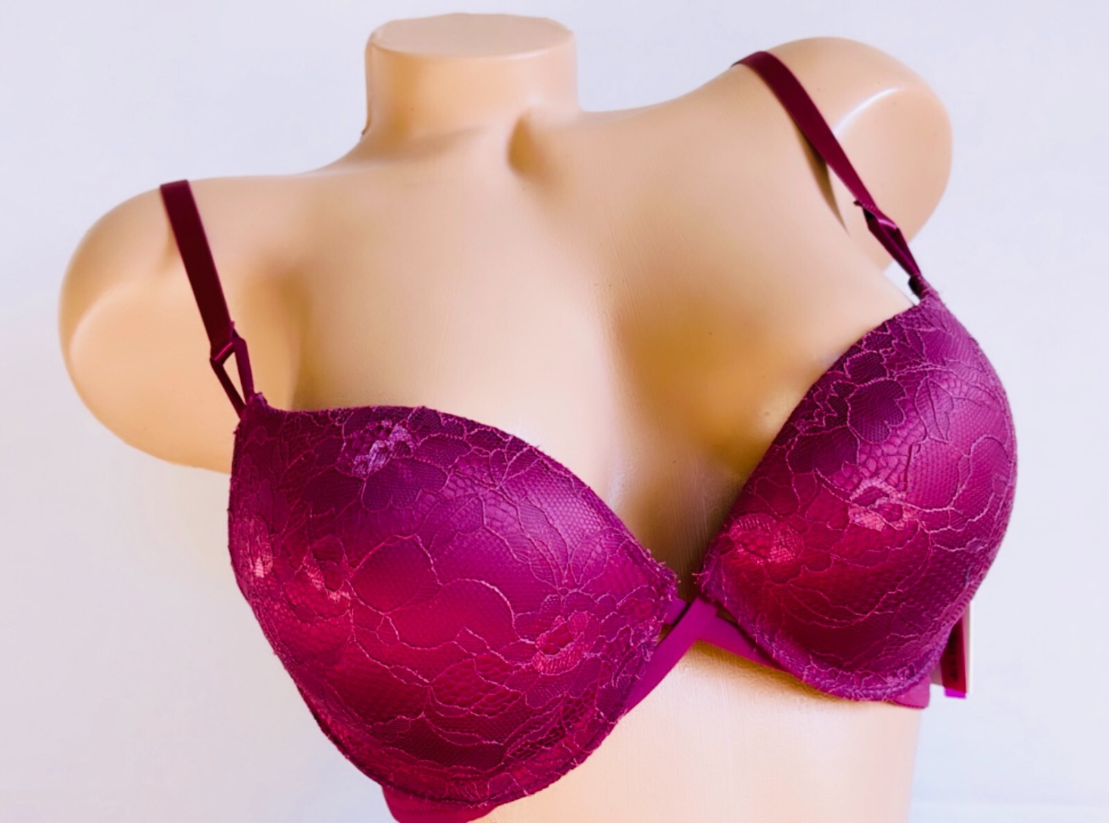 6 Pack Bras EXTREME DOUBLE PUSH UP Add 2 Cup Sizes Push Up Bra FREE RETURN 36C