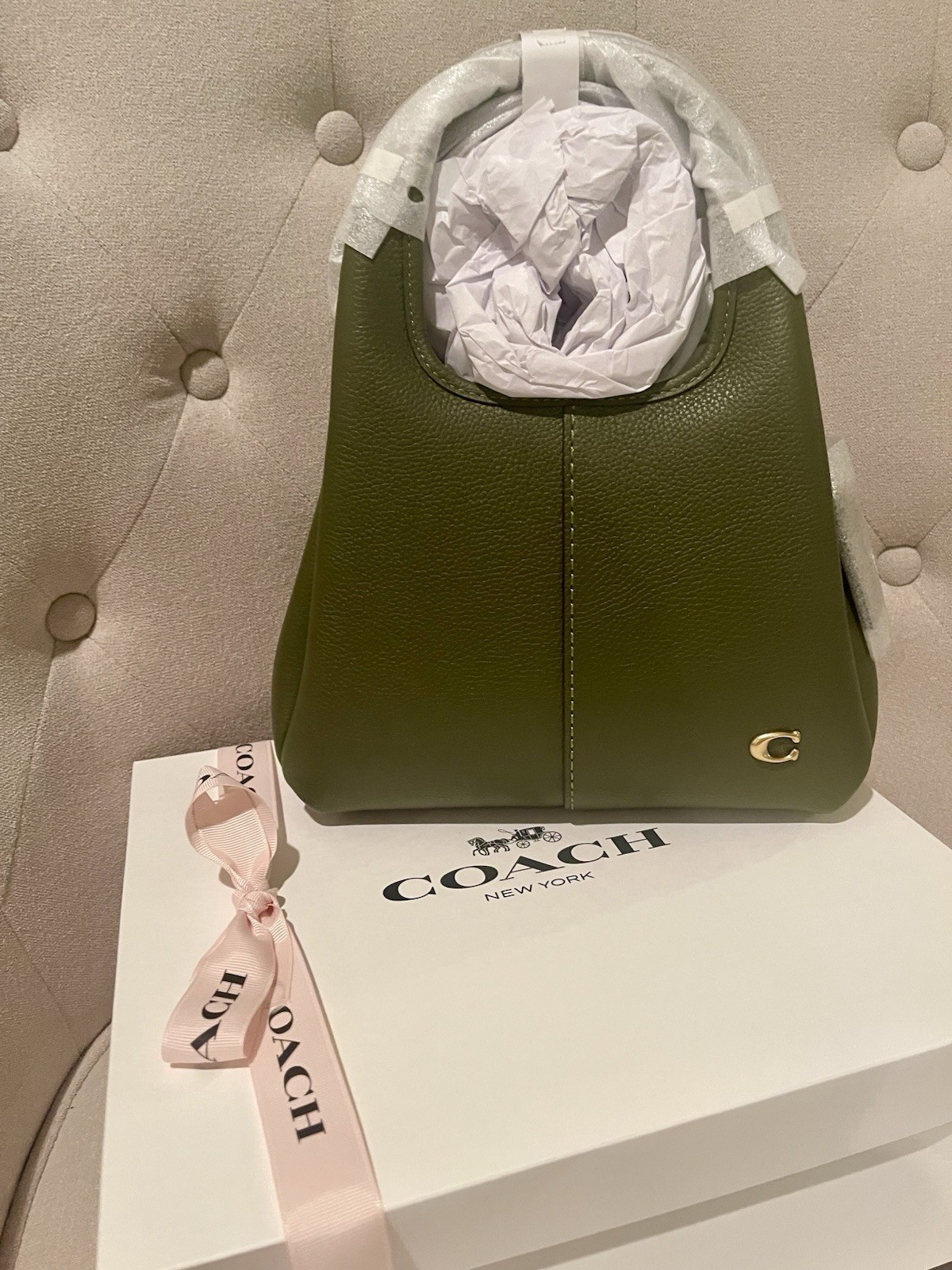 Coach Lana 23 Shoulder /Crossbody Bag In Olive NWT