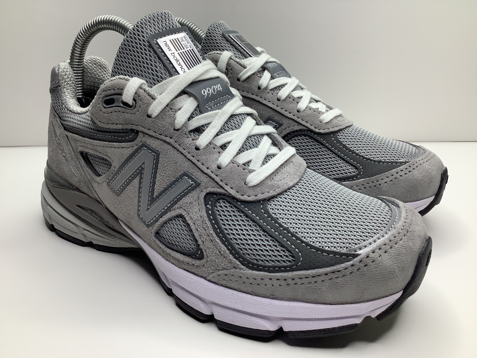 Size 5.5D – New Balance 990v4 “Made in USA” Low Grey Silver Men’s Sneakers