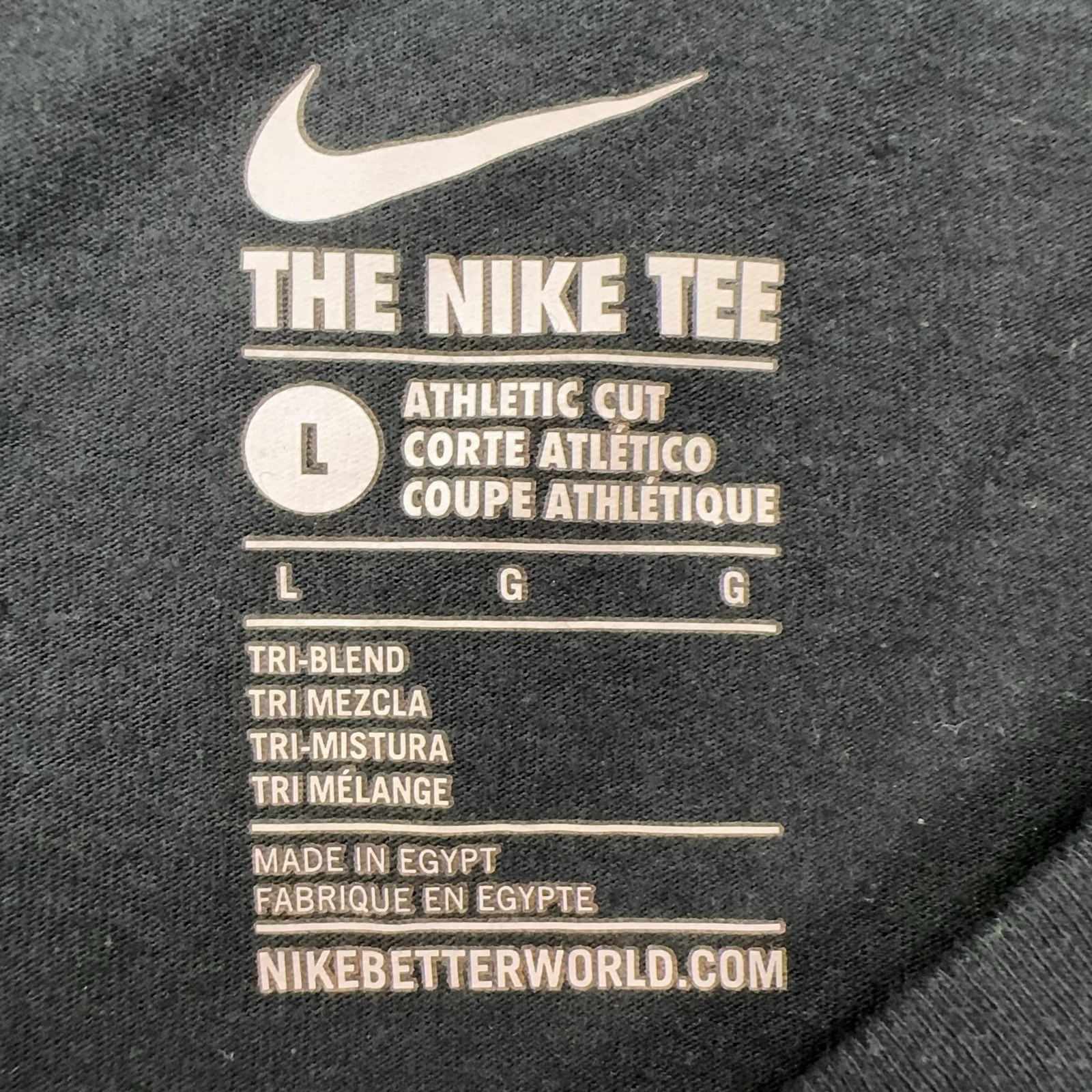 Nike Shirt Mens Large Black Air Logo Graphic Long Sleeve The Nike Tee Tagless