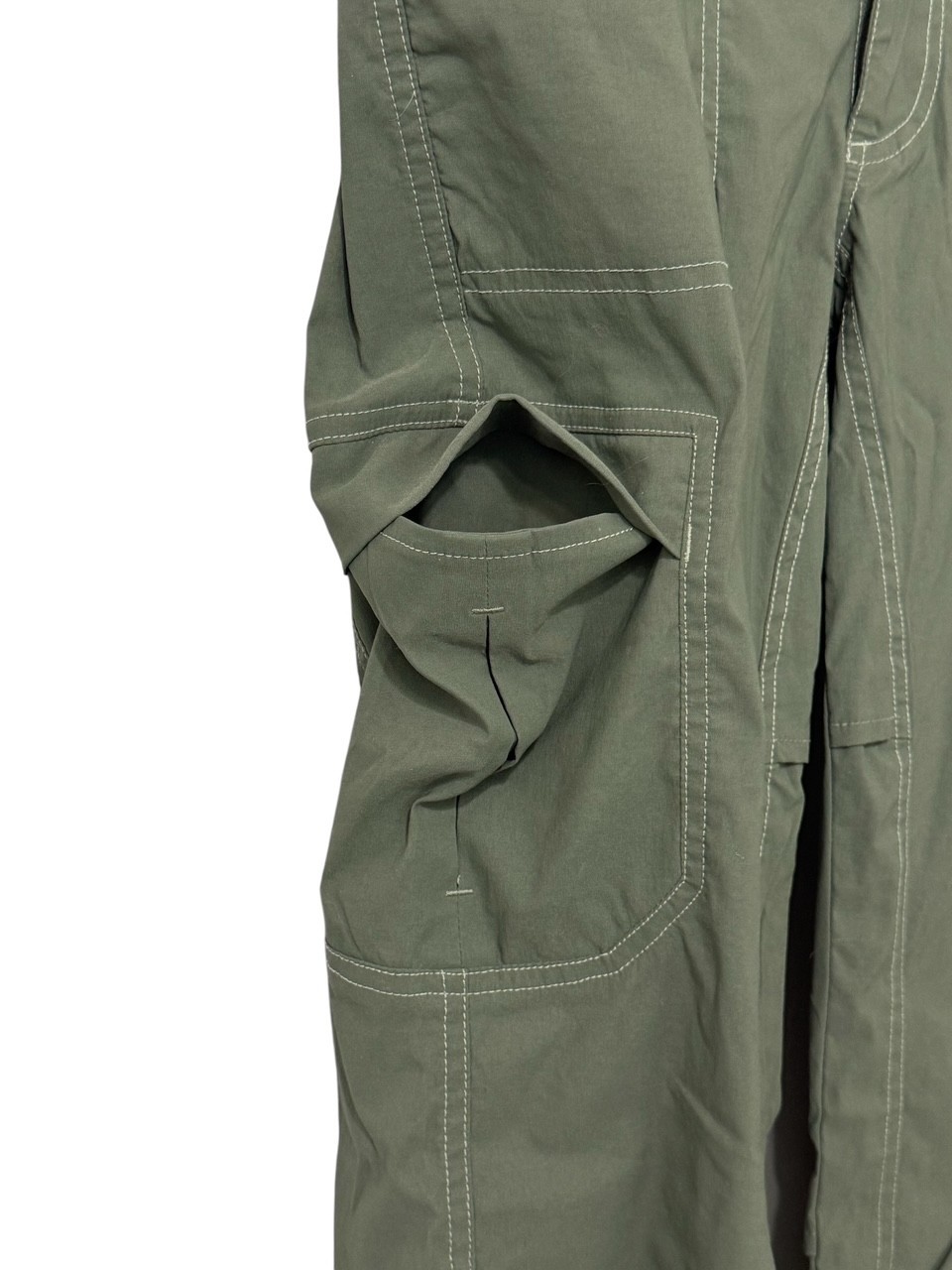 KUHL Womens Roll Up Pants Olive Green Stretch Outdoor Hiking Pockets Size 6 REG