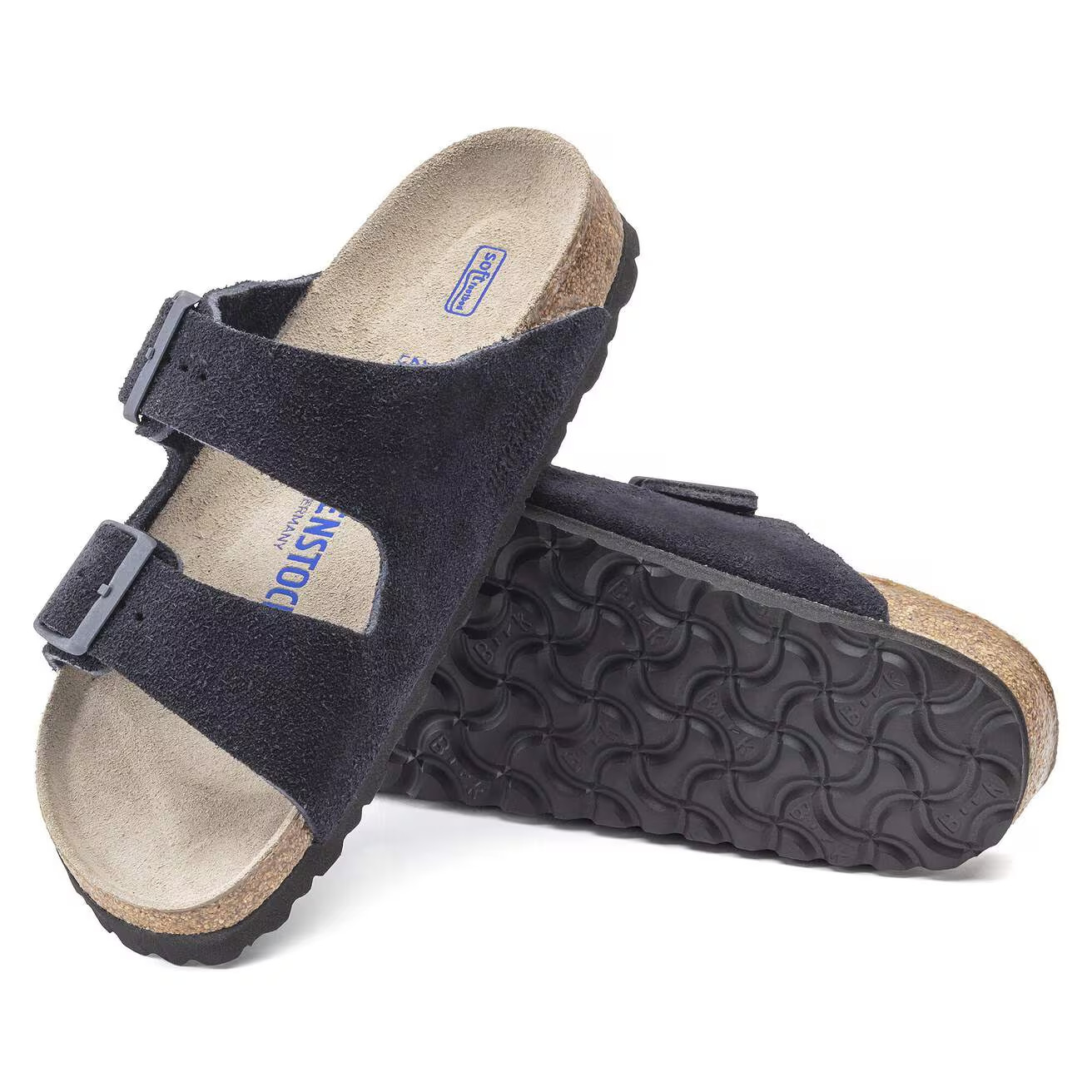 Birkenstock Arizona Soft Footbed Sandals Taupe Suede Leather Shoes EU37-45