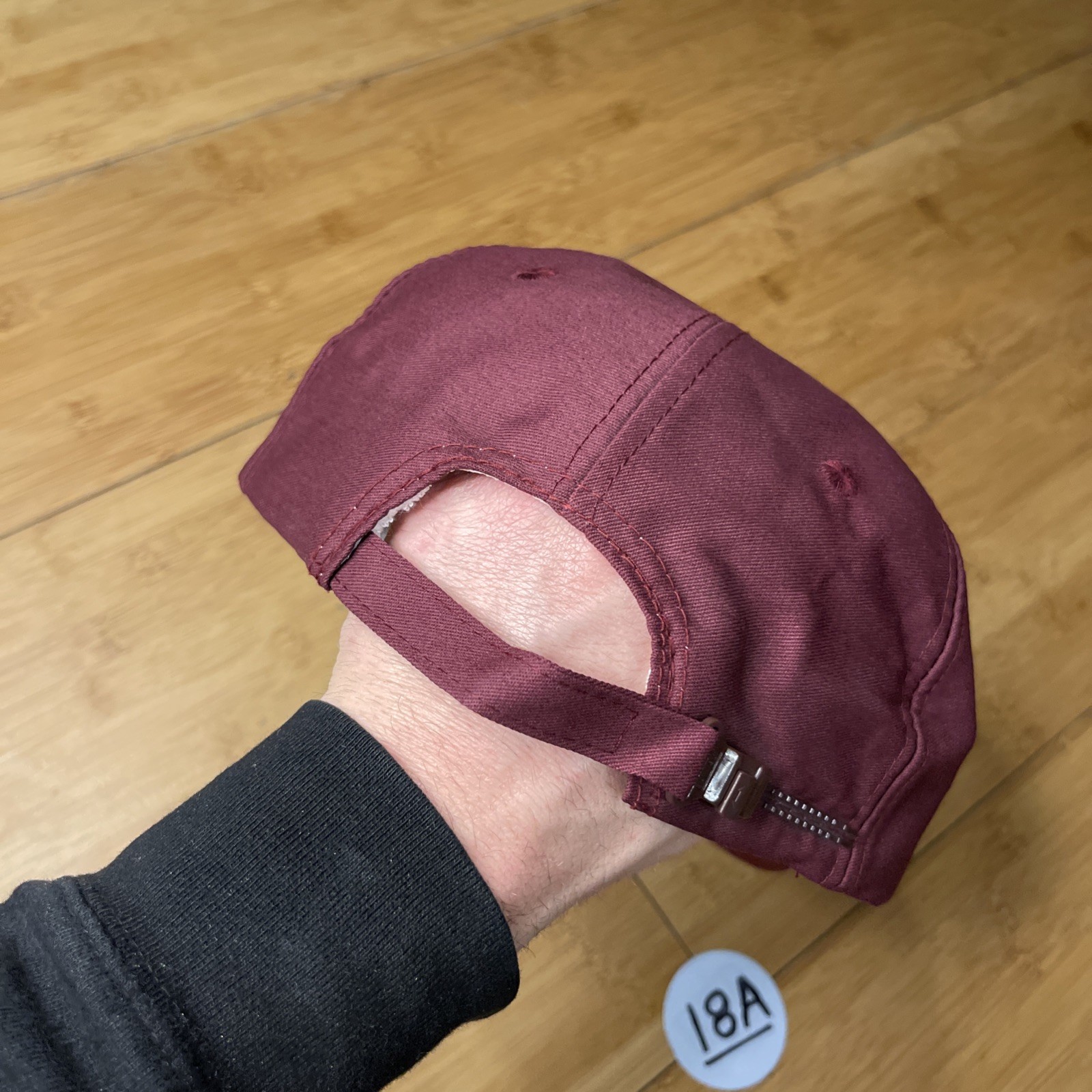 Vintage Midwest Towers MT Chickasha, OK Burgundy Maroon Zipper Trucker Hat CLEAN