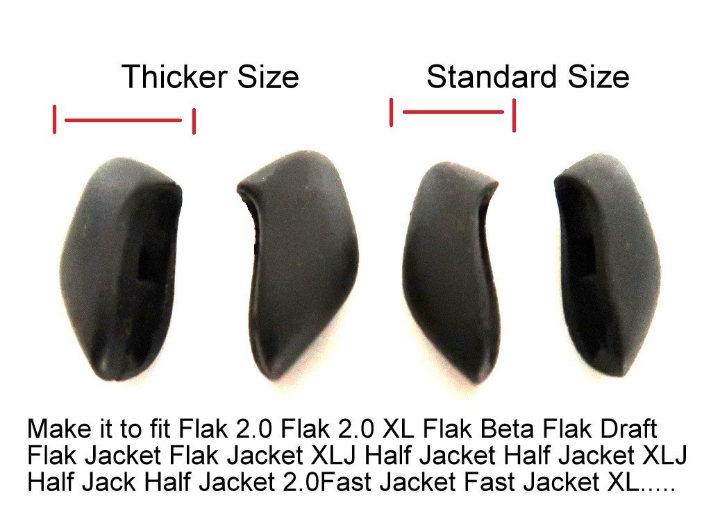 Galaxy Nose Pads Rubber Kits For Oakley Flak 2.0 Or Flak 2.0 XL Black