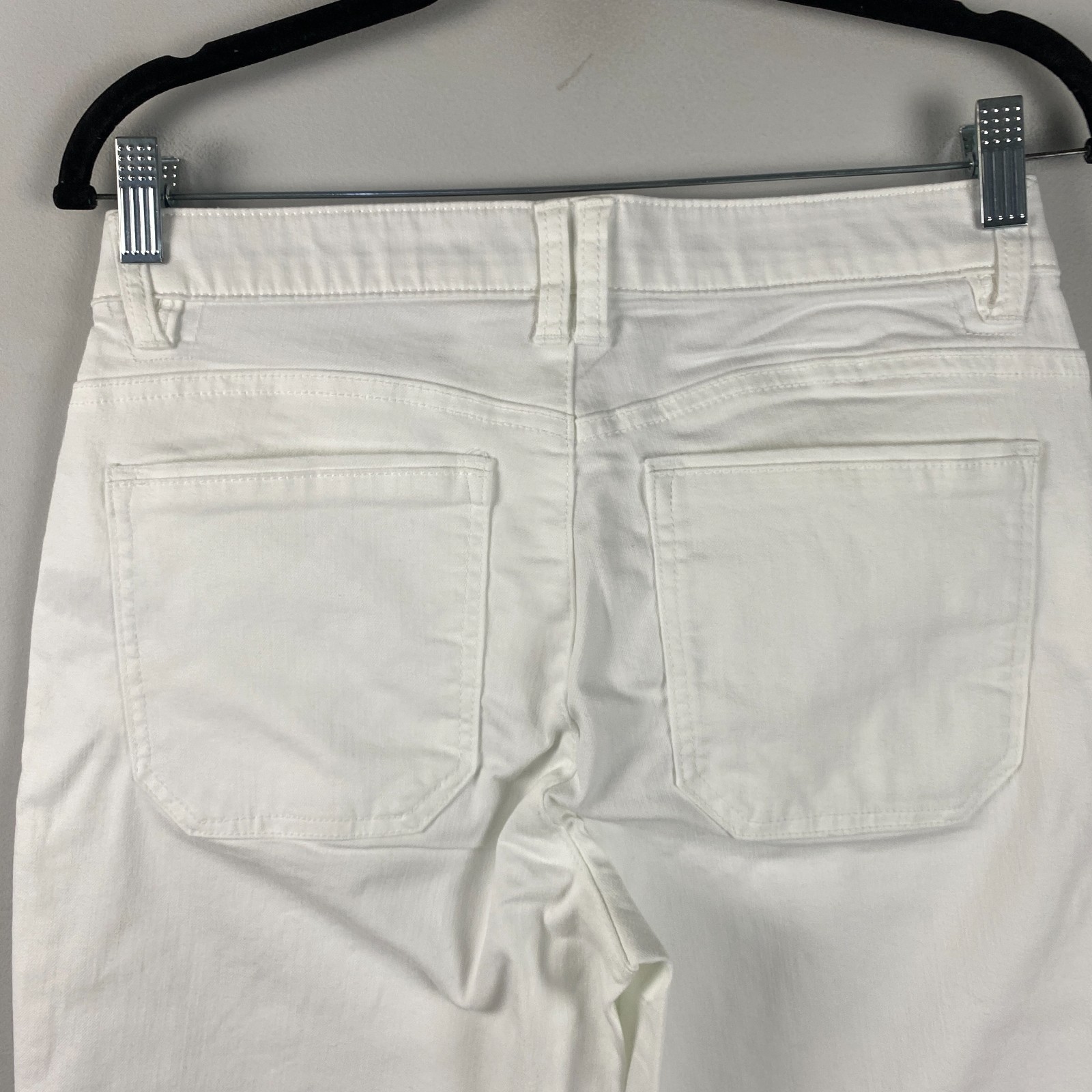 Democracy Ab Technology Skimmer Jeans Size 6 White Cropped Stretch