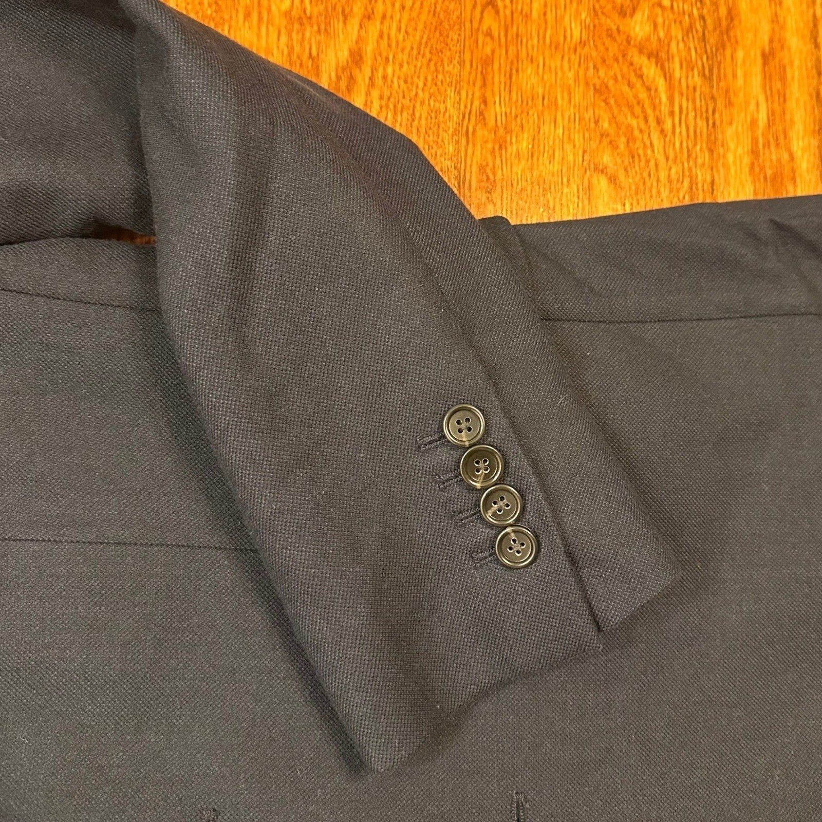 J.Crew Ludlow Blazer Mens 34S Slim Navy Moon Worsted Wool Cotton Unstructured