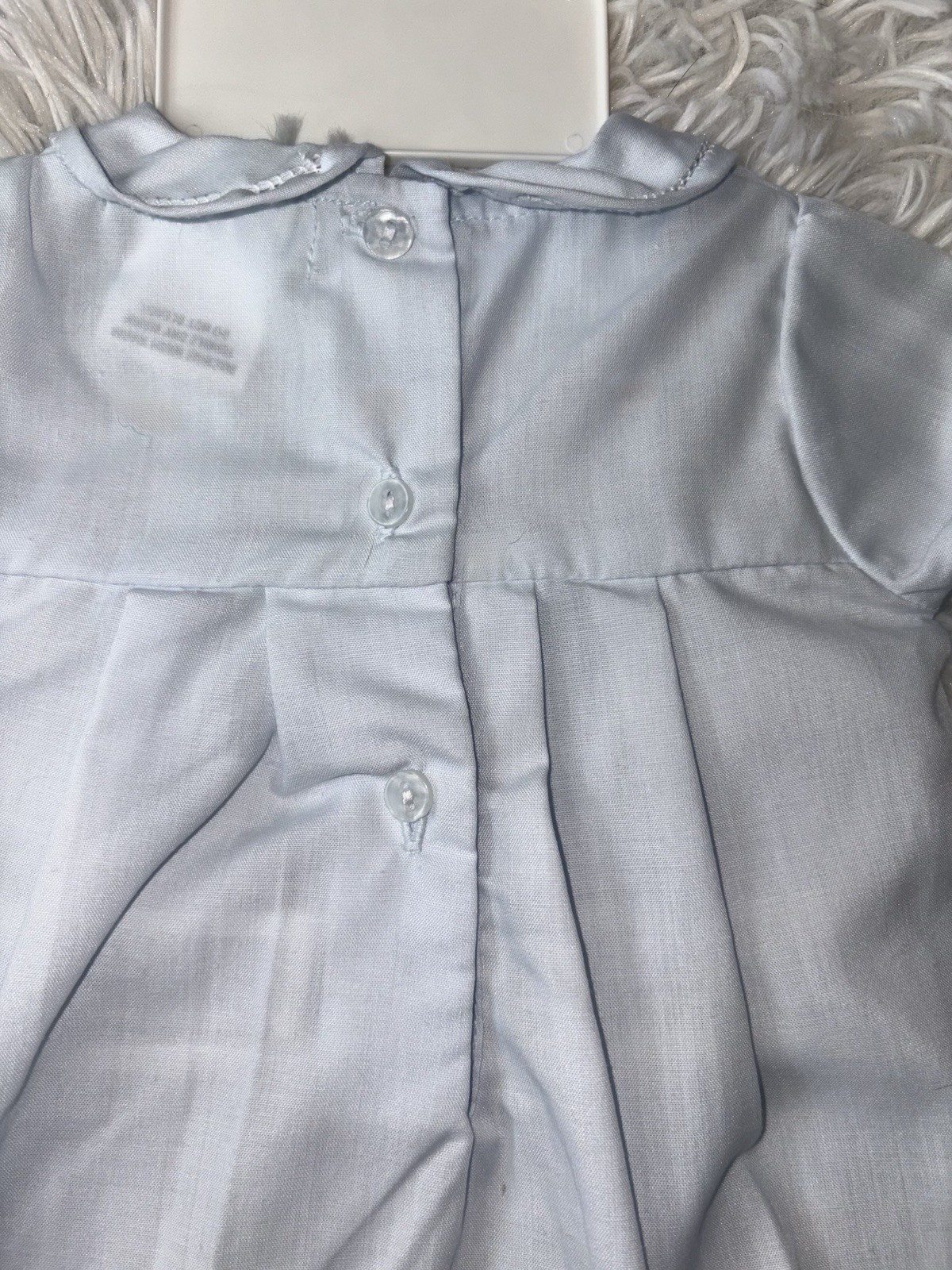 , Petit Ami Preemie Feather-romper In Blue. Classic, New W/tags. Adorable
