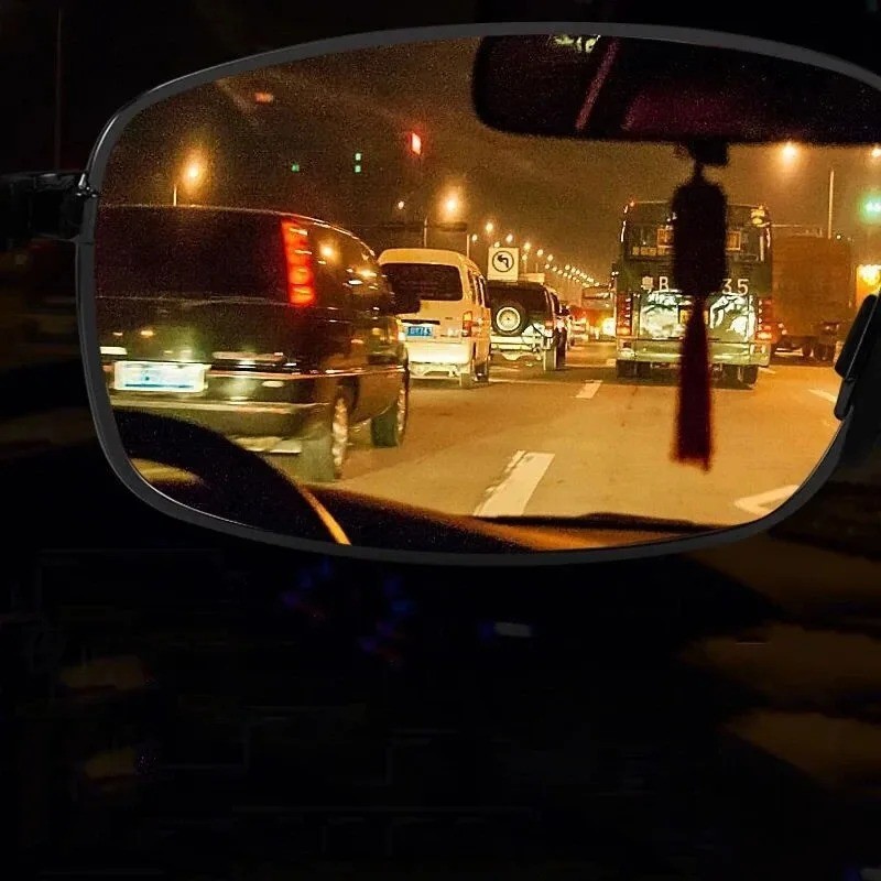 Night Driving Glasses HD Anti Glare Vision Polarized Yellow Lens Tinted Unisex