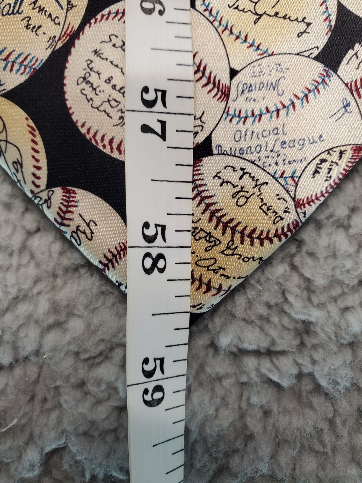 Museum Artifacts 100% Silk Baseball Tie
