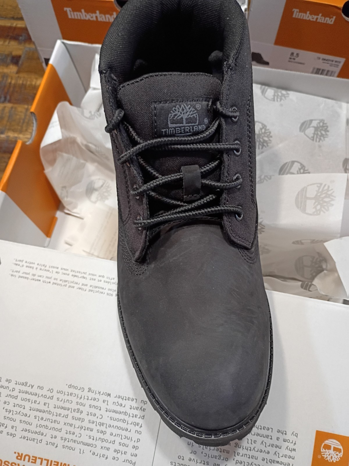 Mens Timberland Heritage Premium Mid Lace Chukka Boot Sz 11.0 Black Brand New 🎁