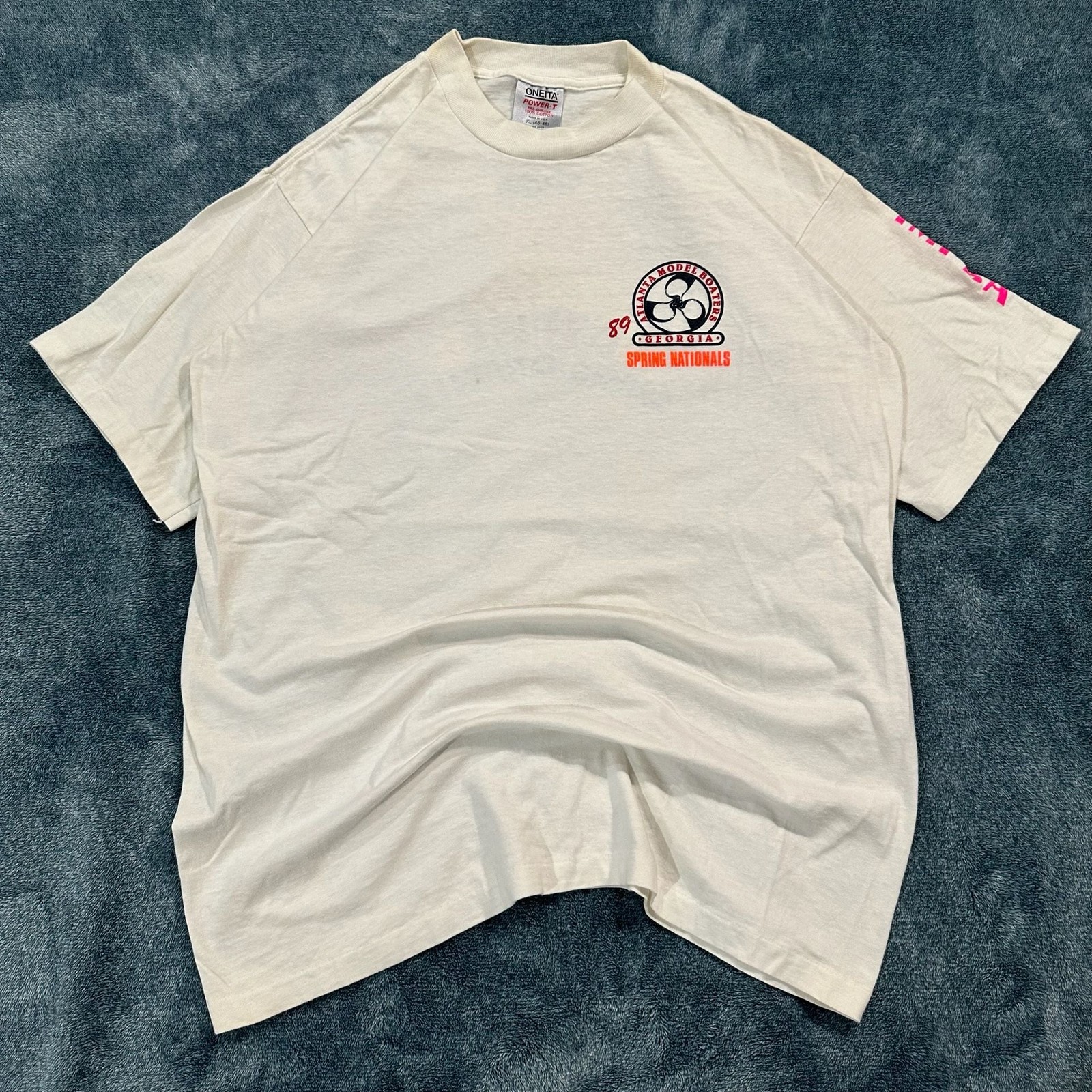 Vintage 1989 Atlanta Model Boaters Spring Nationals Single Stitch T-Shirt XL
