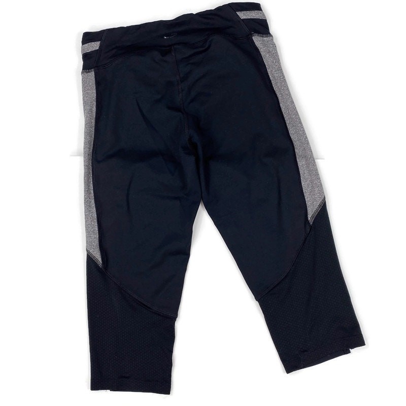 C9 Champion Leggings Capri Colorblock Black Gray Yoga Mesh Womens Sm