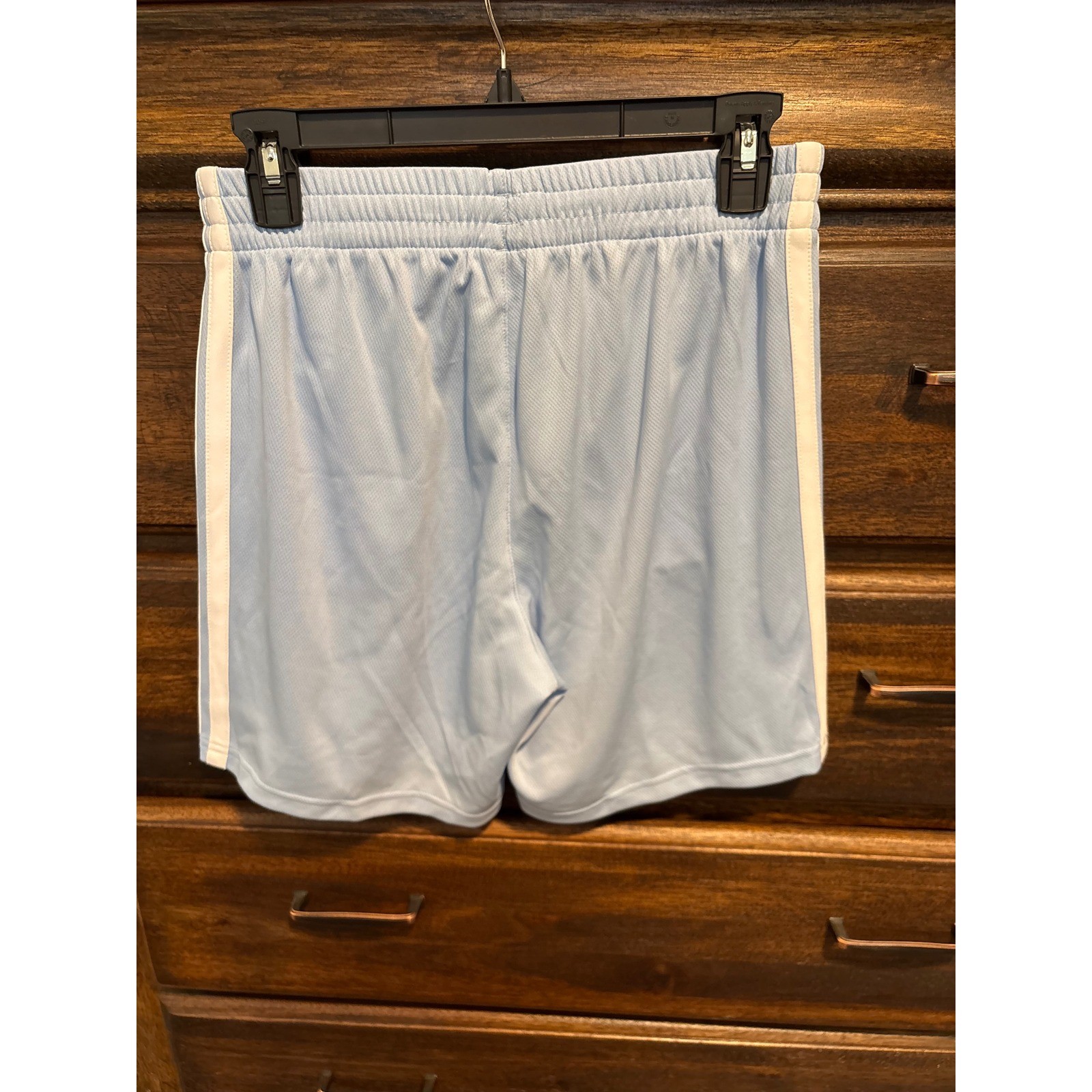 Adidas Boys Glow Blue 3S Essential Mid Thigh Length Shorts XL 18/20 AH10401