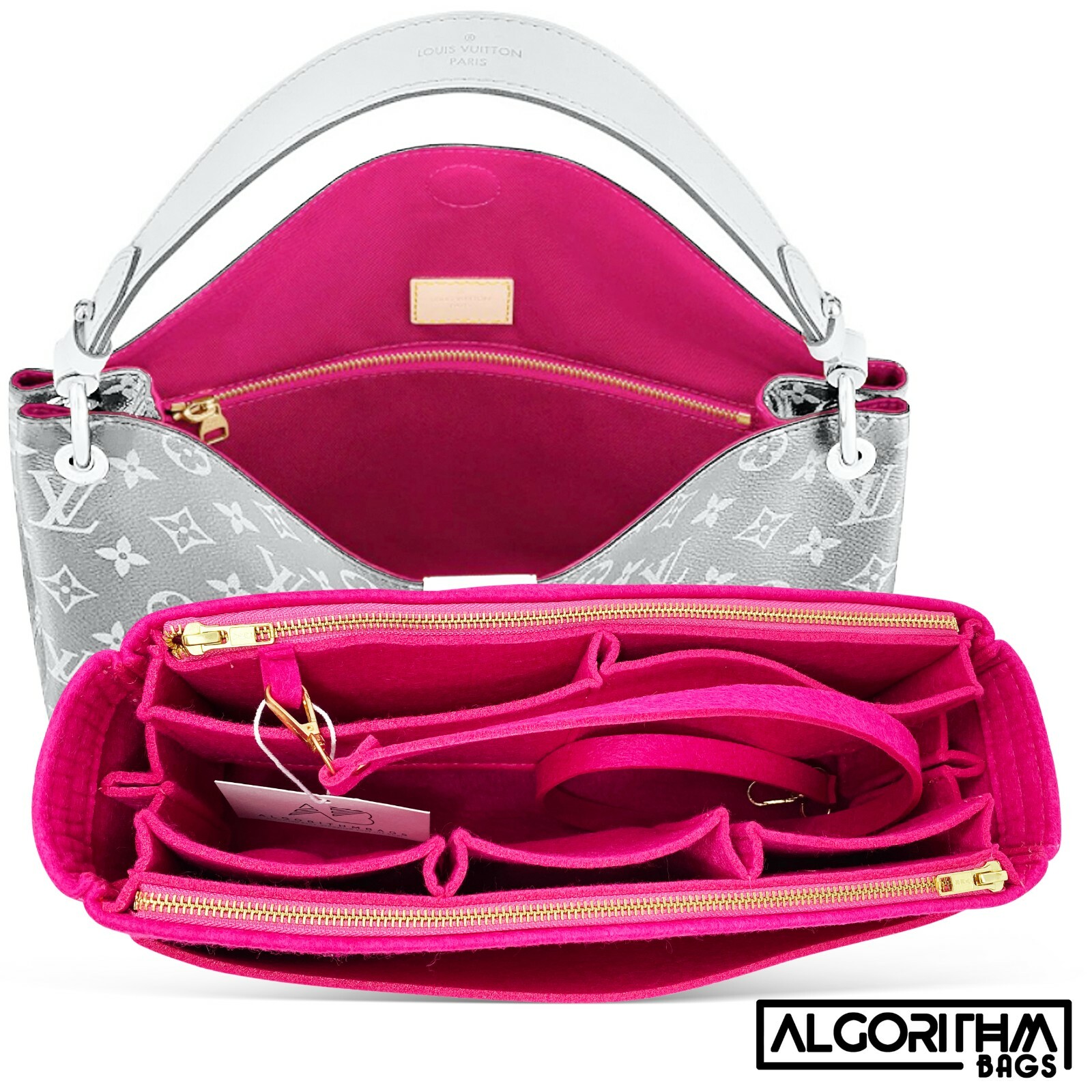 AlgorithmBags® for LV Graceful MM PM Purse Organizer Insert Shaper/Liner/Divider