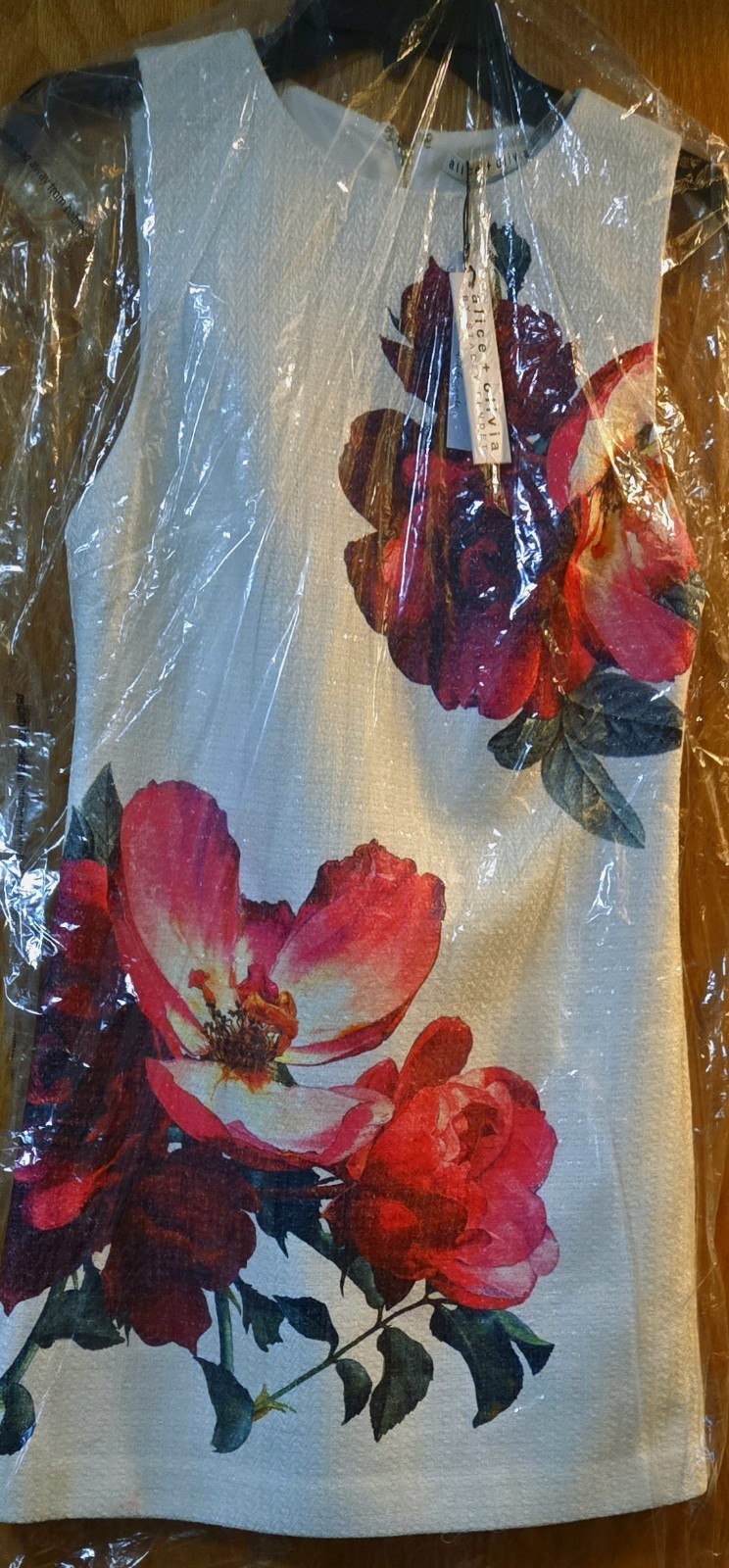 ALICE &OLIVIA (6)CLYDE PLACED FLORAL TWEED EMPRESS BLOOM MINI DRESS NWTMSRP$440